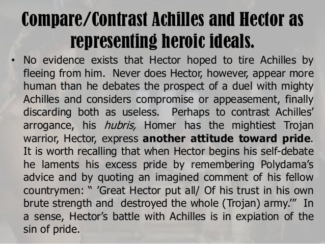 essays comparison hector achilles